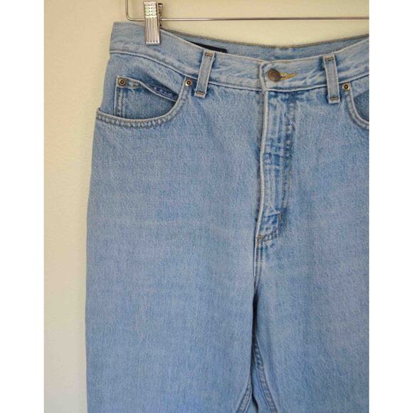 Lands End Vintage Light Wash Straight Leg Jeans - Picture 4 of 6